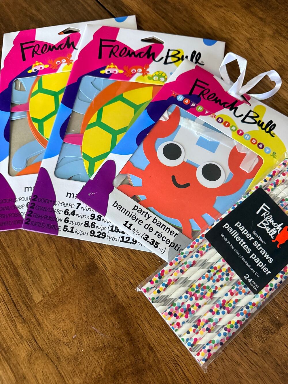 Ocean Theme Party Pack. . Banner. Paper Masks, Straws